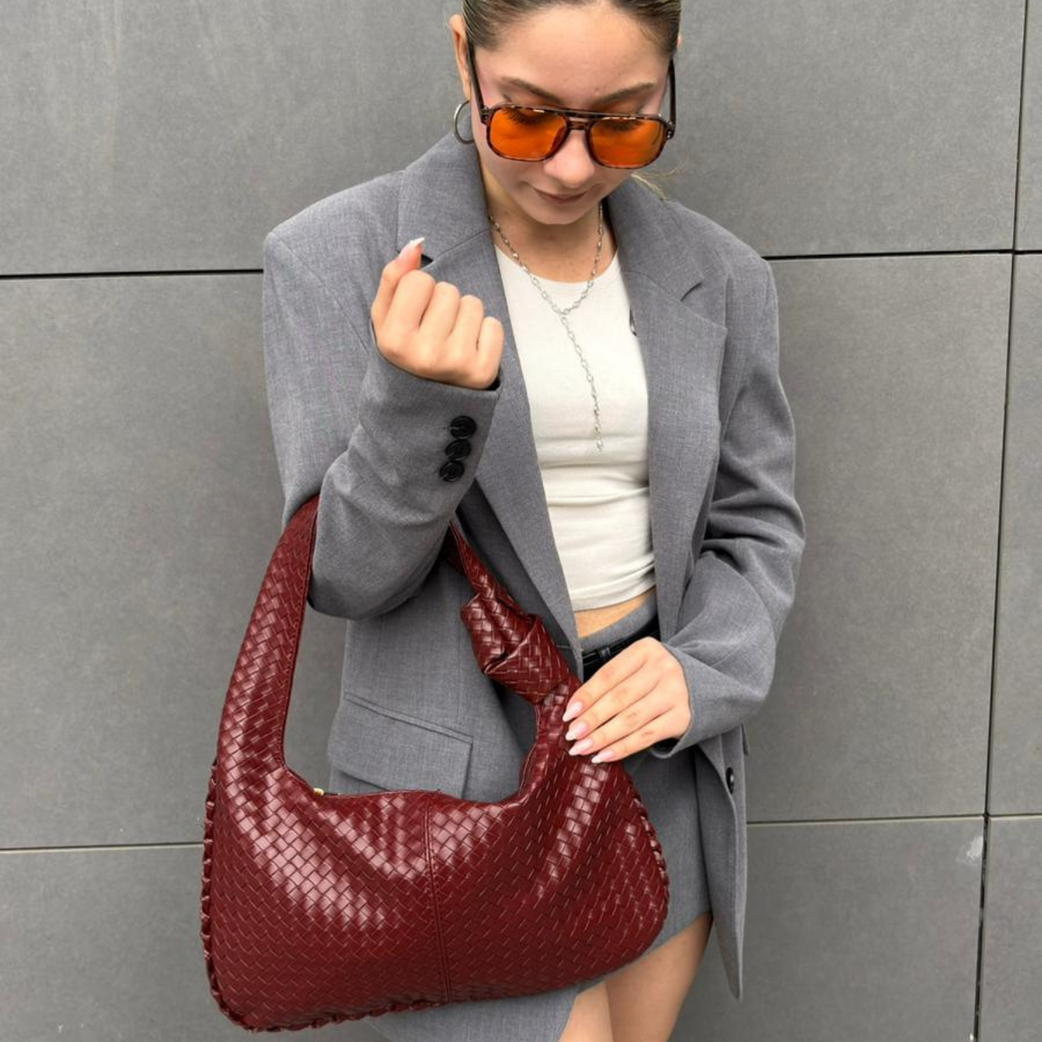 Roma Örgü Dokulu Kadın Omuz Çanta