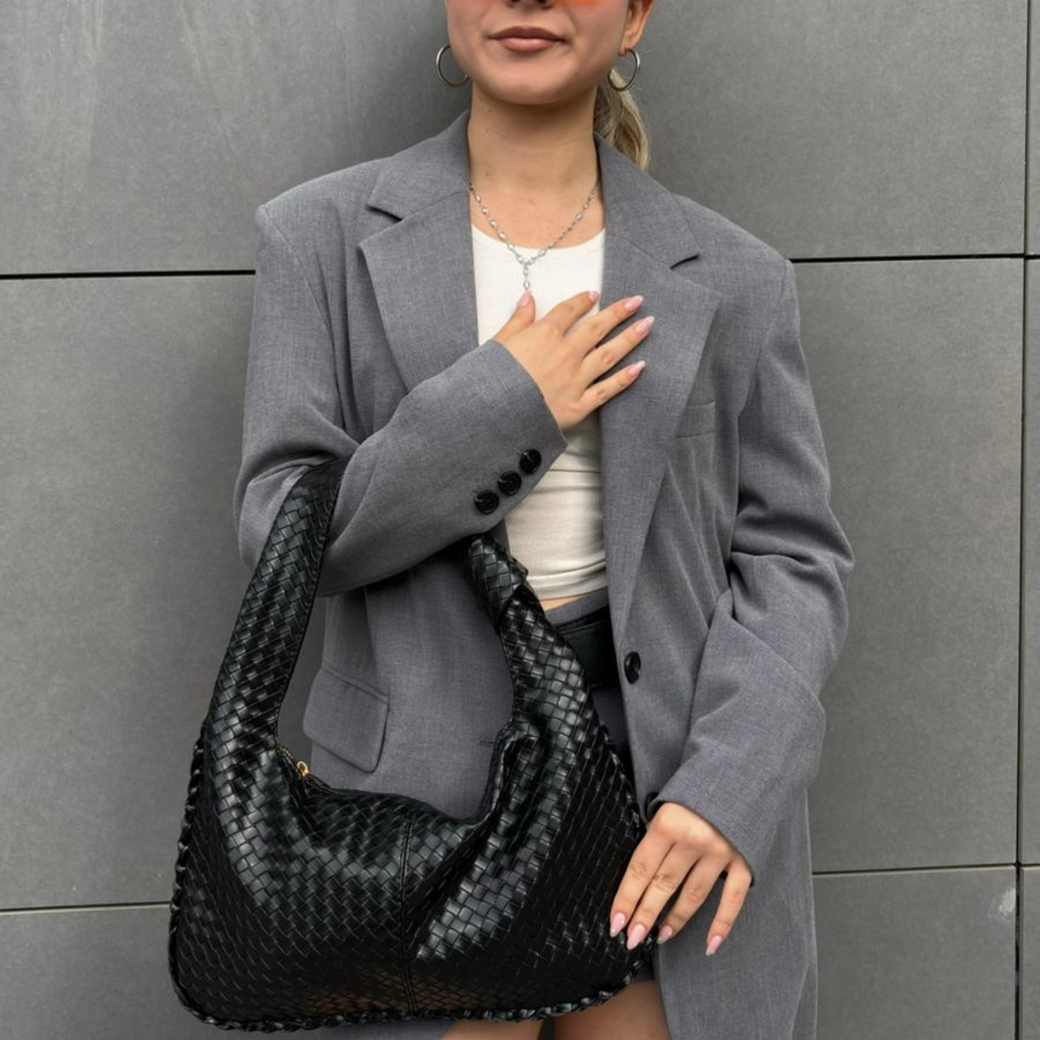 Roma Örgü Dokulu Kadın Omuz Çanta