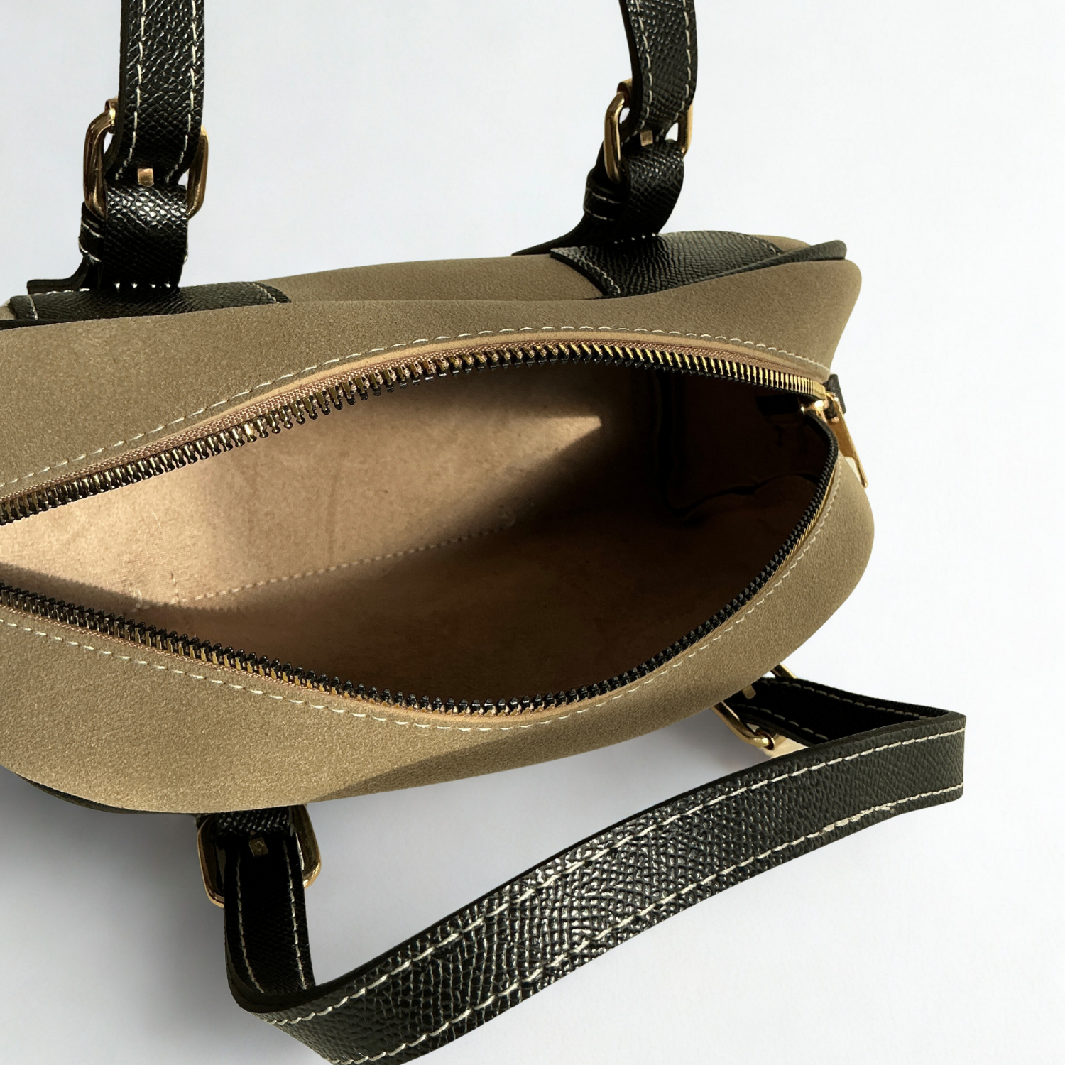 Miro Süet El ve Omuz Çapraz Askılı Kadın Çanta