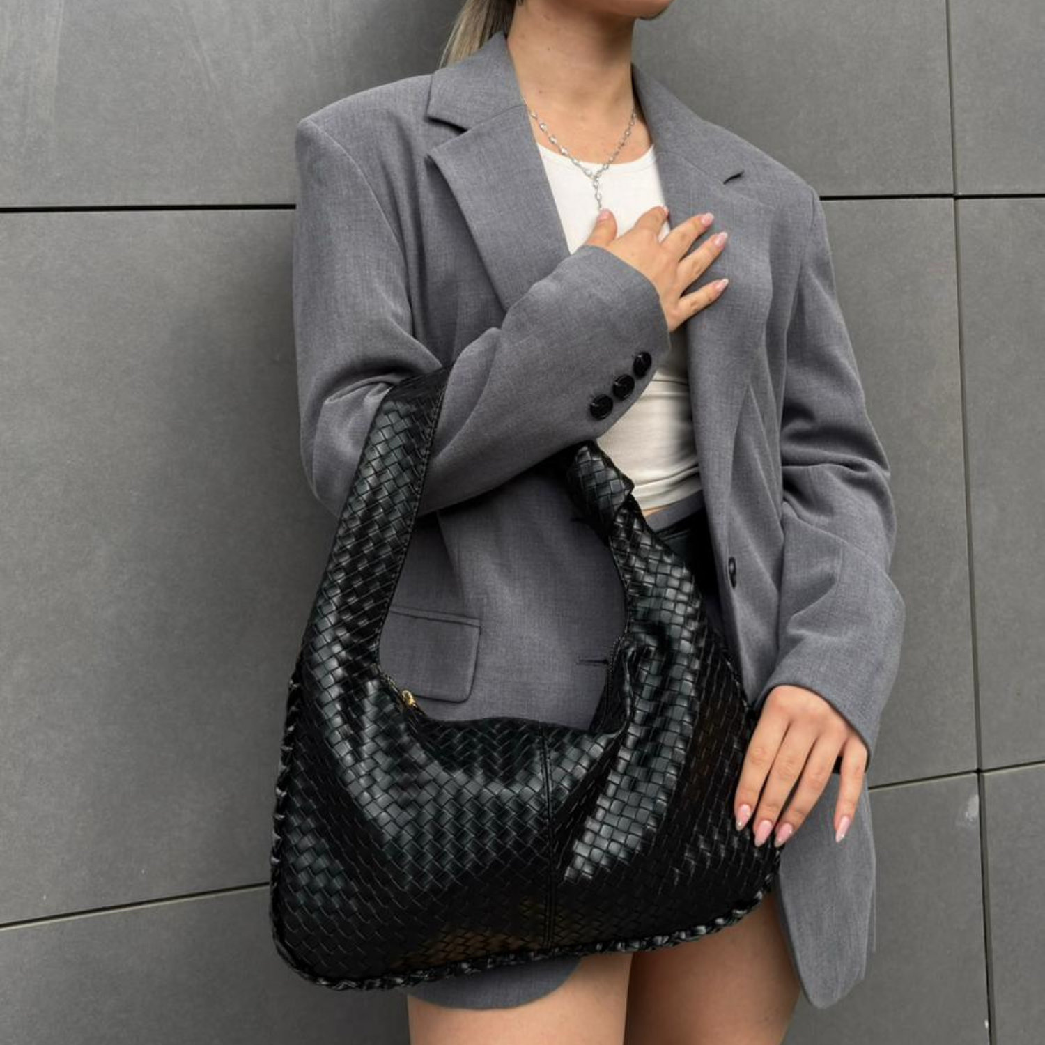 Roma Örgü Dokulu Kadın Omuz Çanta