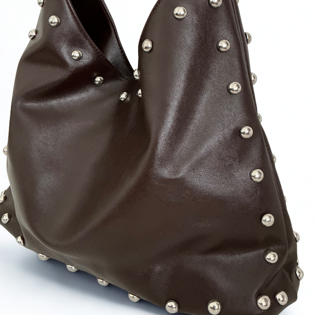 Rivet Geniş Hacimli Kadın Omuz Çantası