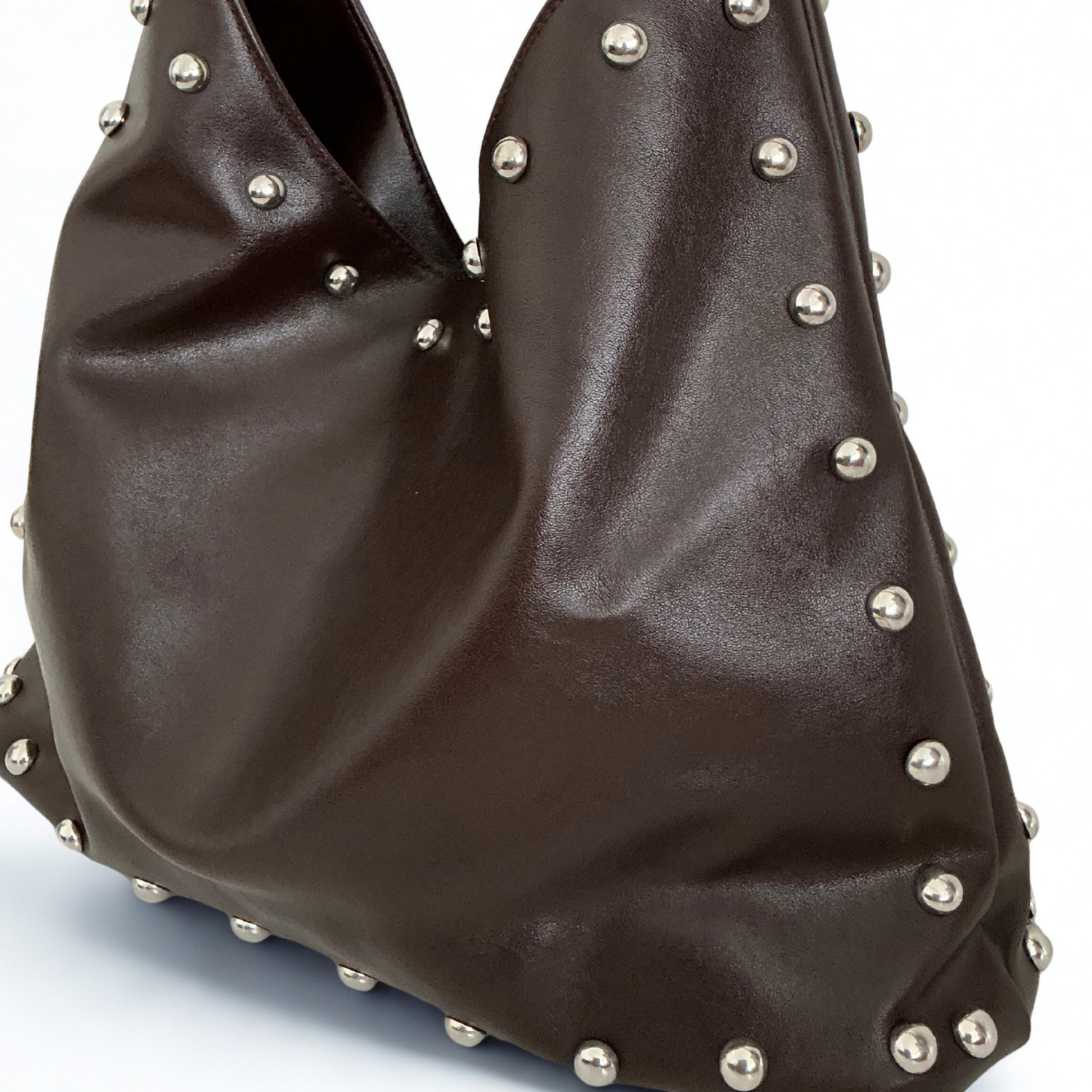 Rivet Geniş Hacimli Kadın Omuz Çantası