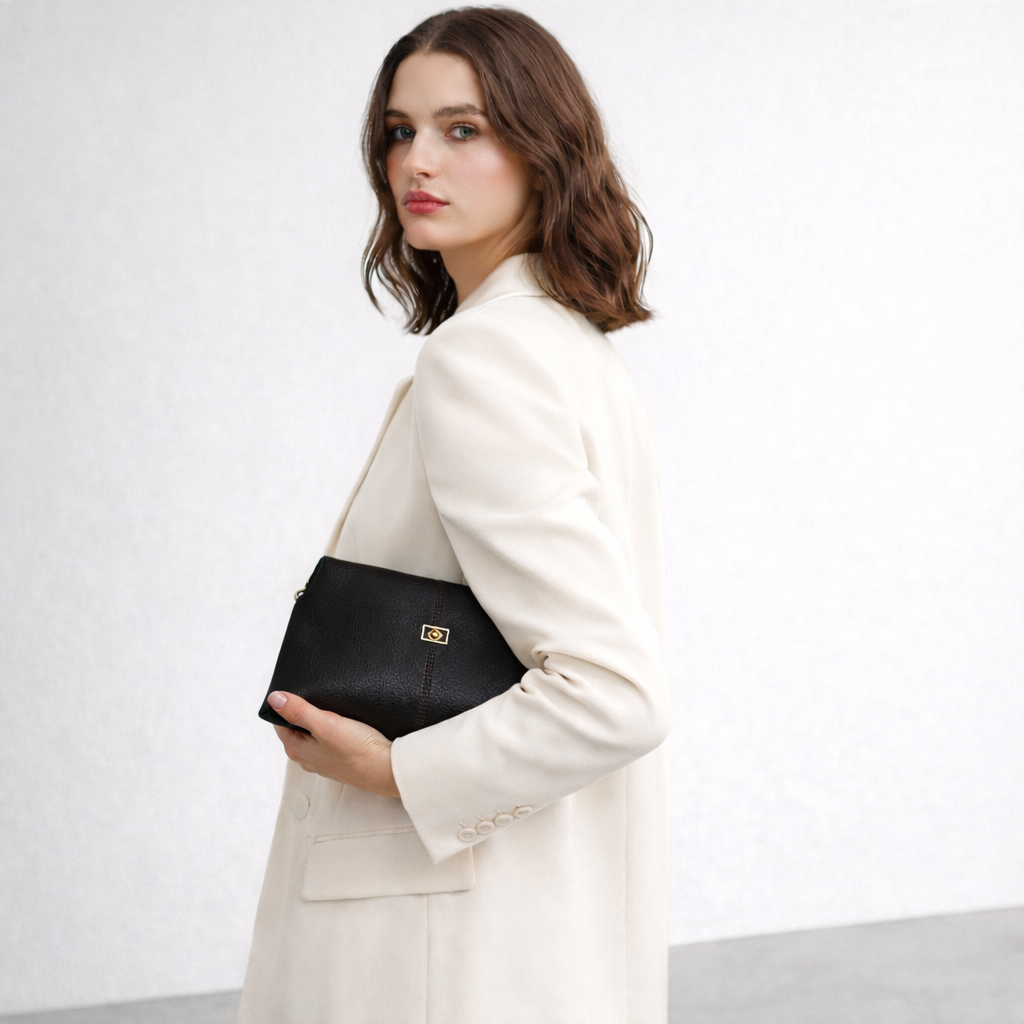 Jade Deri  Kadın Clutch Çanta