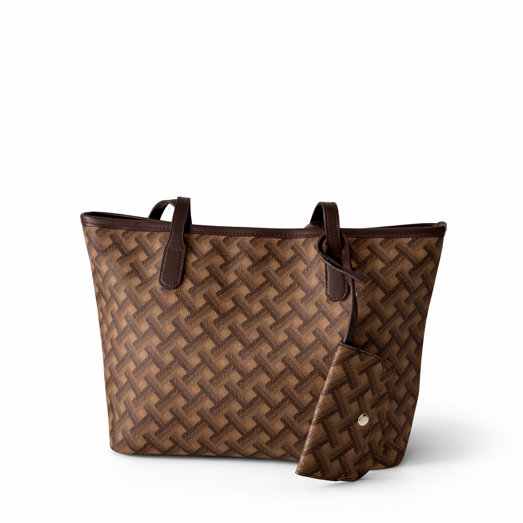 Vento Monogram Desenli Kadın Omuz Çantası