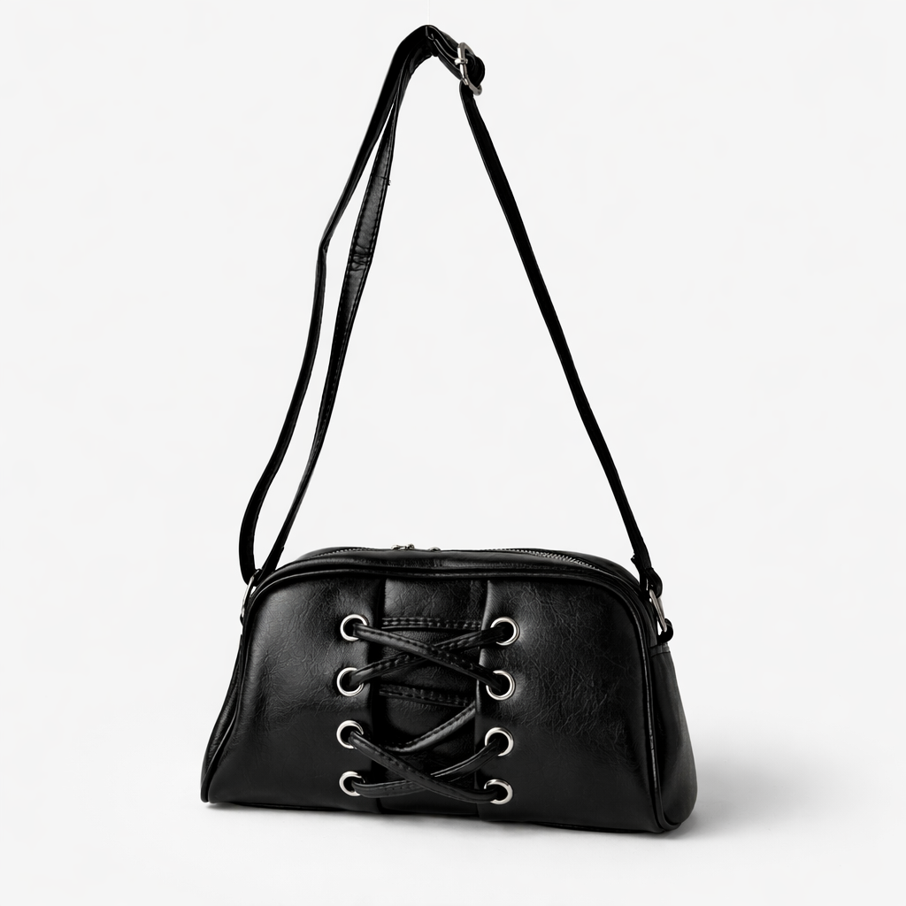 Elara  Bağcıklı Kadın Omuz ve Çapraz Askılı Çanta