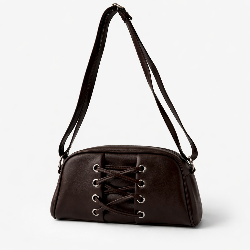 Elara  Bağcıklı Kadın Omuz ve Çapraz Askılı Çanta