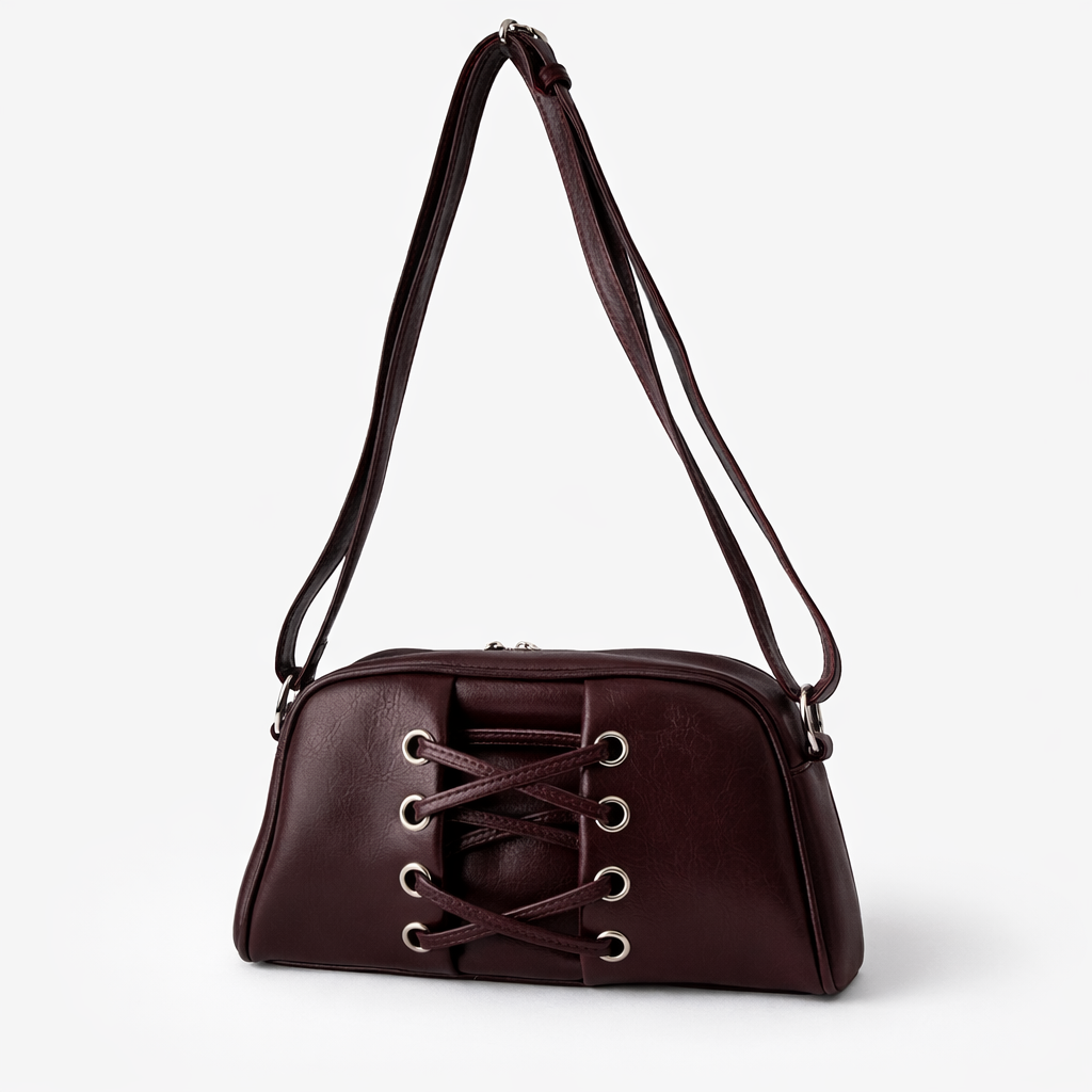 Elara  Bağcıklı Kadın Omuz ve Çapraz Askılı Çanta