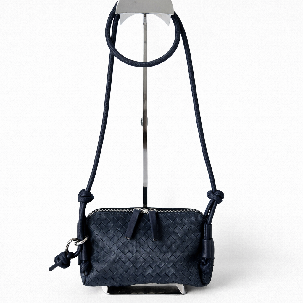 Olive Örgü Detaylı Mini Kadın Çanta