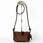 Olive Örgü Detaylı Mini Kadın Çanta