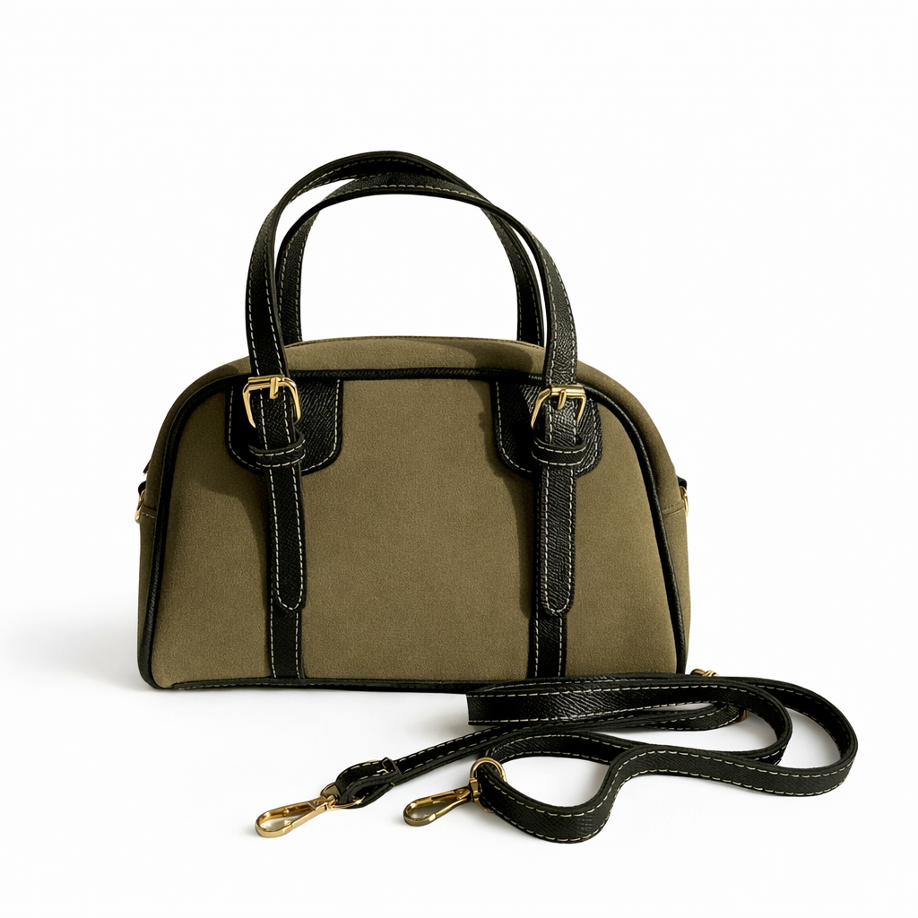 Miro Süet El ve Omuz Çapraz Askılı Kadın Çanta