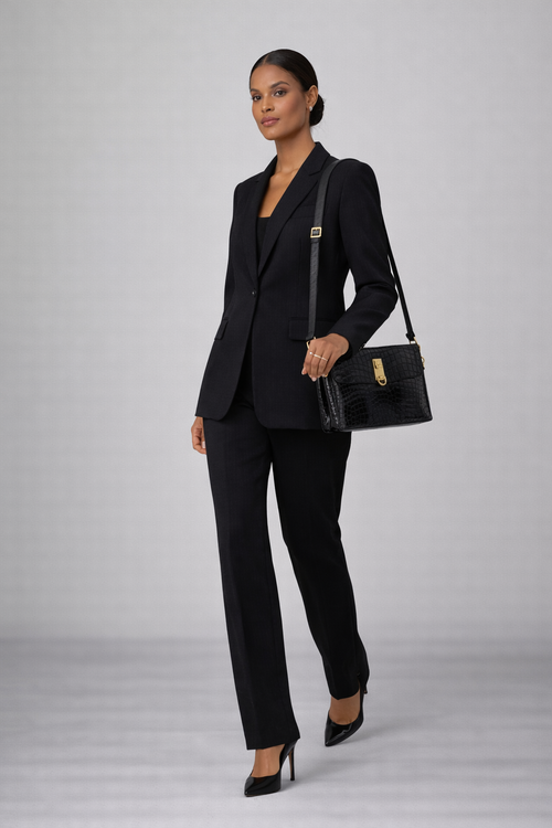 Alora Krokodil Dokulu Kadın El ve Omuz Çantası