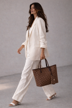 Vento Monogram Desenli Kadın Omuz Çantası