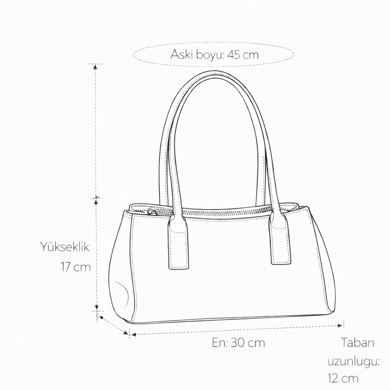Mabel Suni Deri Kadın Omuz Çantası İç Astarlı Fermuarlı